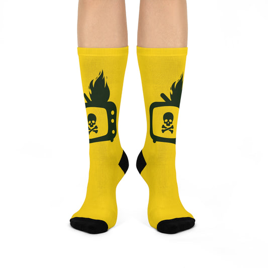 AGIT PROP SOCKS GOLD